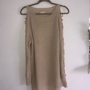 Dreamers Cold Shoulder Knit Top